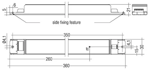 50W 350-1050mA flexC lp EXC Constant Current LED Driver 28000681  Tridonic LC